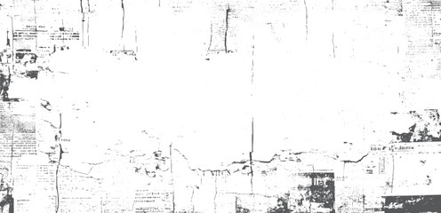 Old newspaper texture with sketch grain overlay. Distressed dust particles for vintage layout backgrounds. Suitable for print materials and digital design effects.