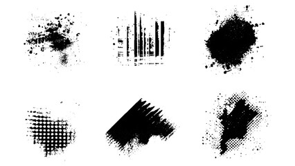 Black brush stroke set isolated on background. Paint brush stroke vector for ink paint, grunge design element, dirt banner, watercolor design, dirty texture. Trendy brush stroke, vector illustration