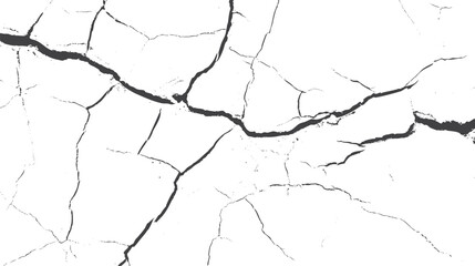 Sketch style cracked ground pattern. Earthquake effect with split surface and textured wall. Excellent for backgrounds in posters digital art and print layouts.