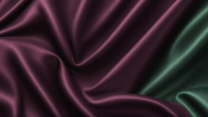 Smooth draped fabric texture with elegant folds and glossy surface