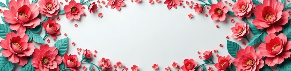 Intricate layered floral paper cut patterns, elegant & traditional , wedding, background