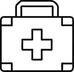 Obraz premium First Aid Kit Icon - Vector Design.