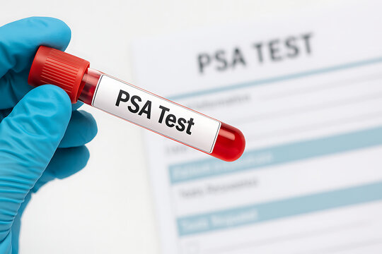 PSA test blood sample 