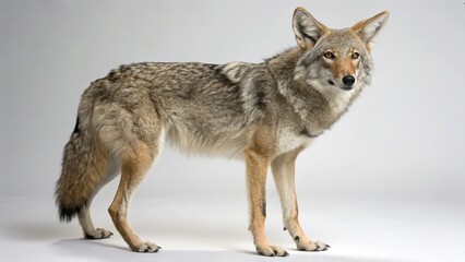 Fototapeta premium Coyote on studio background