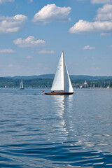 Obraz premium Segelboot auf dem Bodensee