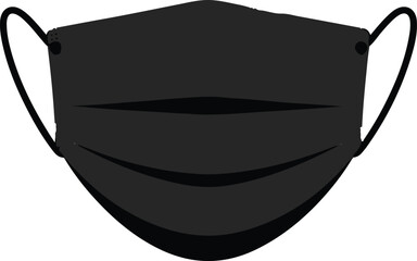 Protective Black Face Mask symbolic representation of health and safety, a black face mask, designed to offer protection, conveying the importance of wellness and disease prevention.