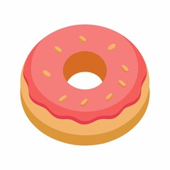 donut isolated on white background