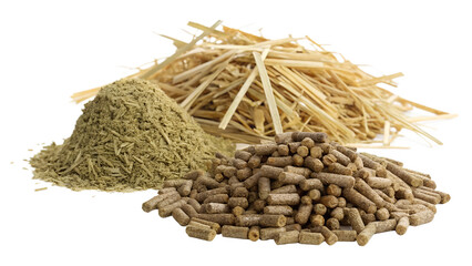 Cattle feed isolated on transparent background 