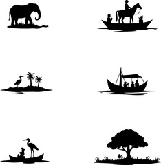 African Animal Silhouettes Collection"