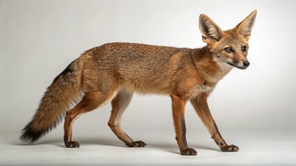Obraz premium Crab-Eating Fox on studio background