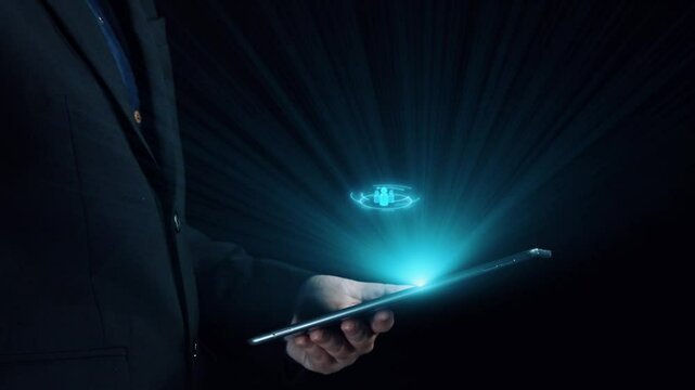 Business person engages in networking, building valuable connections. Effective people networking strategies to broaden professional network and opportunities UUID