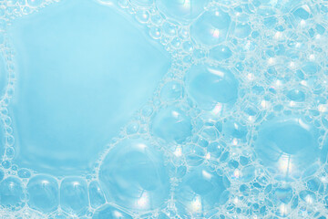 background with beautiful foam and blue water is a place for the product and text