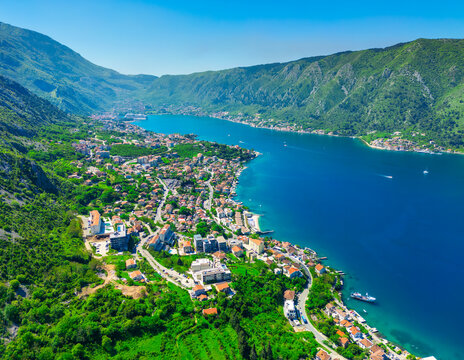 Kotor bay in Montenegro. summer view