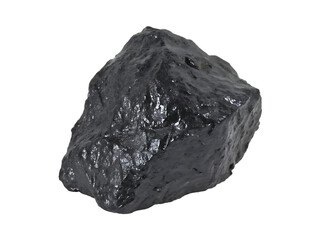 Obraz premium Piece of coal isolated on white background PNG 