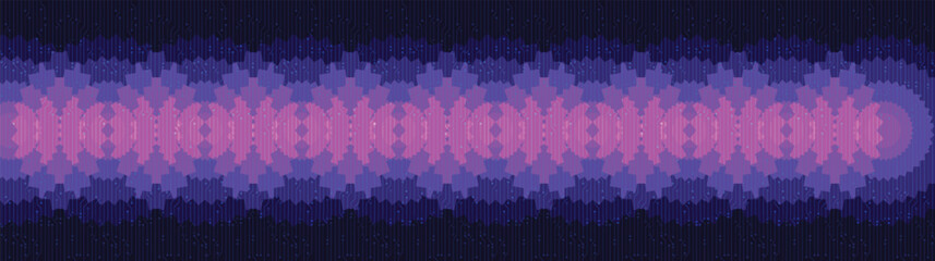 Panorama Violet Sound wave Technology Background,Digital and Connection Concept design,Vector illustration.