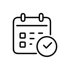 Scheduled appointment icon, for website design