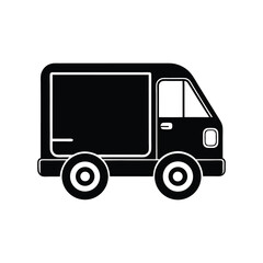 Fototapeta premium Flat and Minimal Delivery logo vector illustration isolated on white background