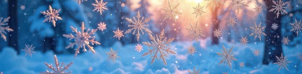 Intricate frost patterns on icy windowpane, copy space , macro, winter