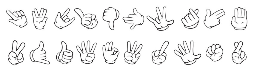Linear Set of Hand Gestures