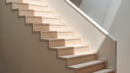 Sunlit Modern Staircase Architectural Interior Design Photography