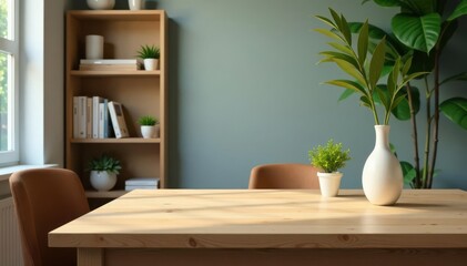 Spacious table corner, home interior, background , detail, free space, interior
