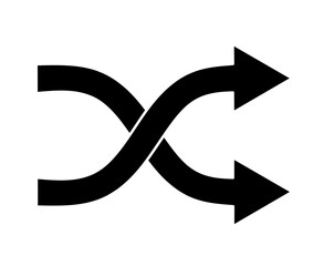 shuffle icon vector with trendy design