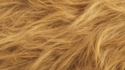 Naklejka premium Close-up of golden hair texture with natural flowing strands and color