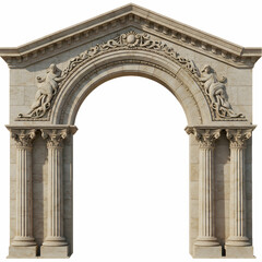 Grand Archway 3D Model Classical Architecture