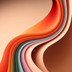 abstract background vector illustration. Colorful Abstract 3D Paper Layers Background in Soft Gradient Tones