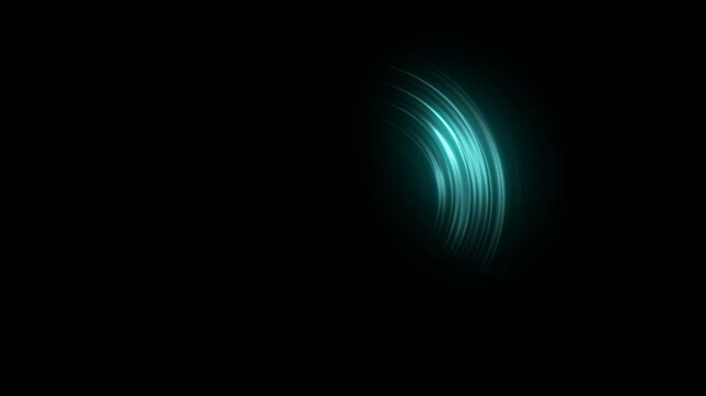 Hit Slash Splash Game Effect with details Glowing Cyan Color in 4K Loop