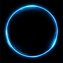 Obraz premium Light effects art on a black background