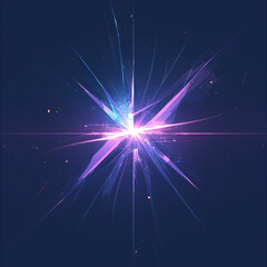 Light effects art on a black background