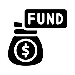 funding round glyph icon