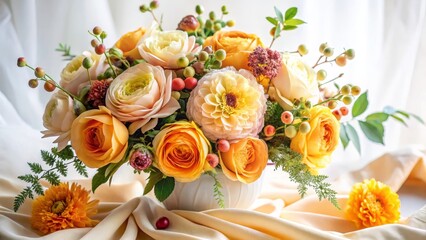 Vibrant Autumnal Floral Arrangement