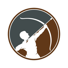 Archer logo vector vintage design