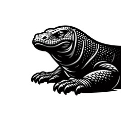 Komodo vector, fierce animal, wild dragon, indonesia reptile, predator lizard for branding project digital asset mascot design t-shirt print and commercial use

