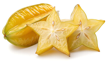 Fototapeta premium star fruit on white background