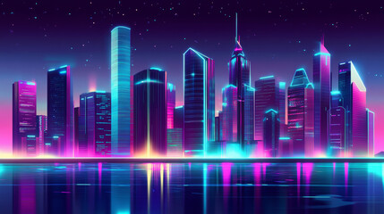 Silhouette of the urban landscape