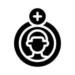 user engagement glyph icon
