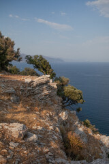 Mountain cliff on the Mediterranean coast