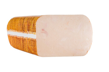 Chicken breast ham with close up cut