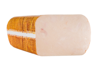 Chicken breast ham with close up cut