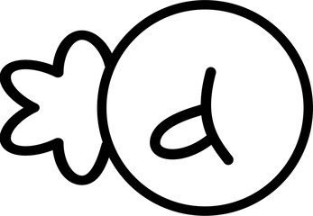 Vector Illustration of Fish Outline