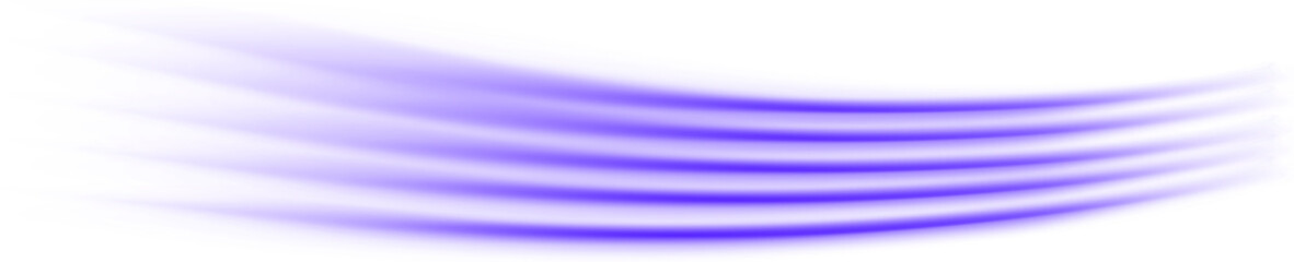 abstract translucent blurred purple traces of movement isolated