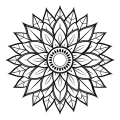  Geometric Floral Mandala Design