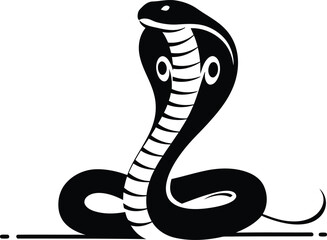 Minimalist Cobra Vector Design