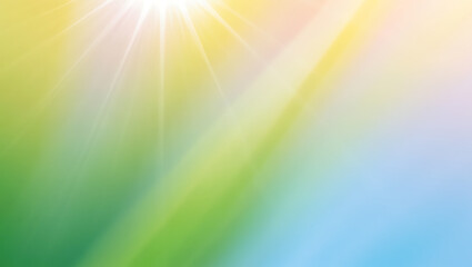 Obraz premium Soft Pastel Rainbow Sunbeams Background Abstract Colorful Spring Summer Nature Light