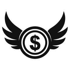 Flying Money Symbol

