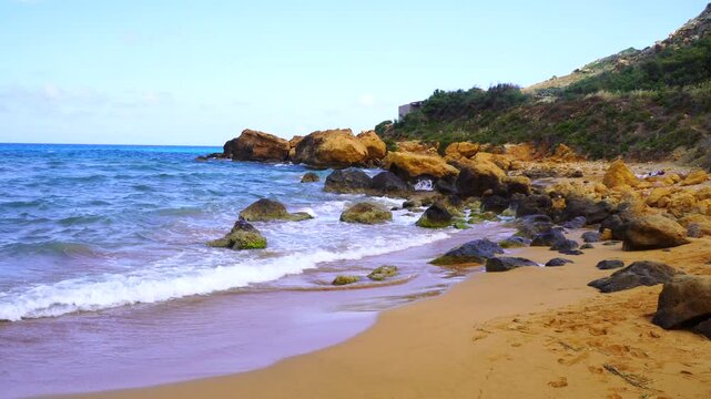 Ramla bay in Malta