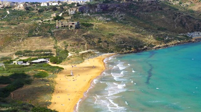 Ramla bay in Malta
